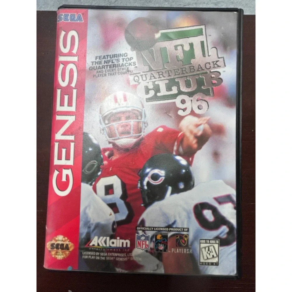 NFL Quarterback Club 96 Sega Genesis CIB Acclaim Sports Football Game T-81586